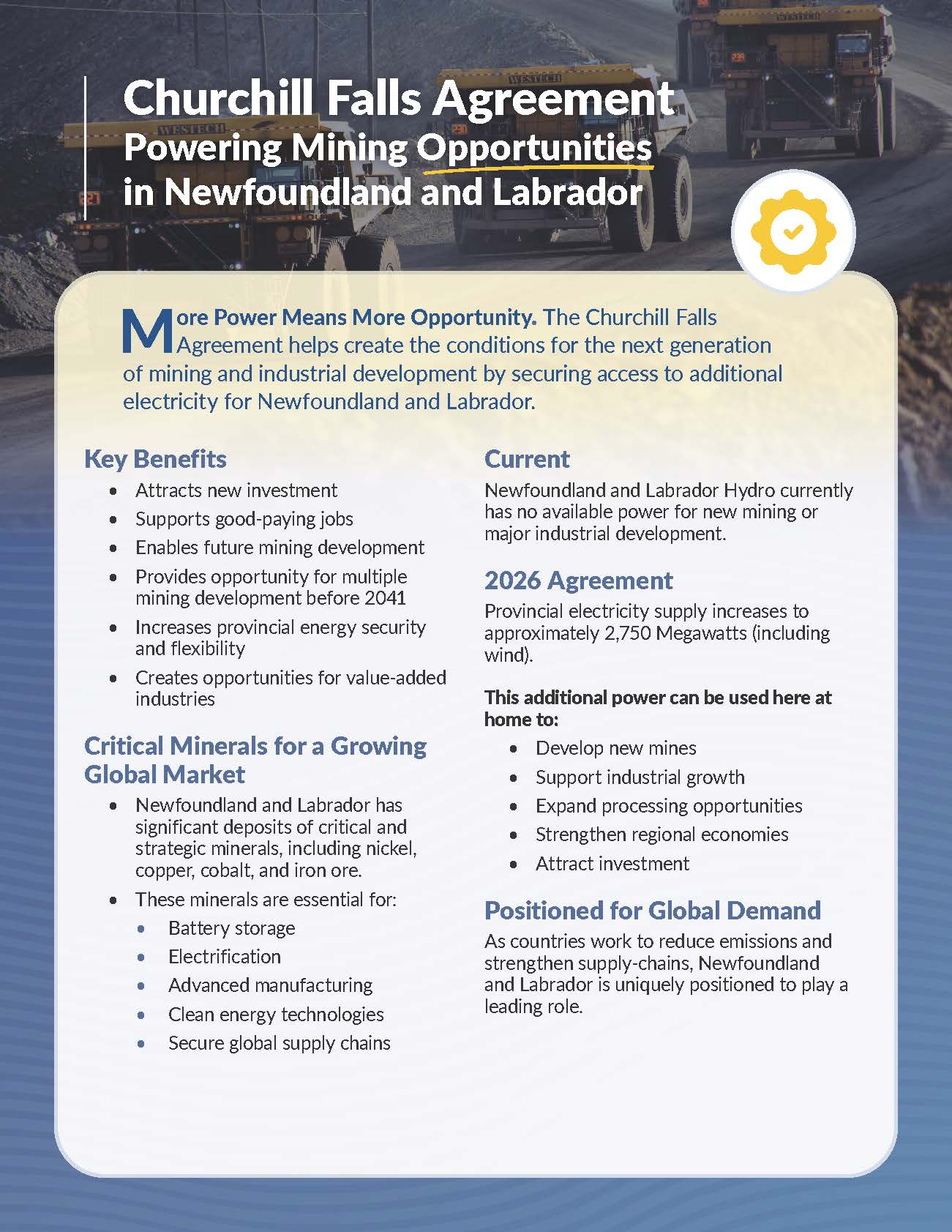 Churchill Falls Agreement Powering Mining Opportunities in Newfoundland and Labrador