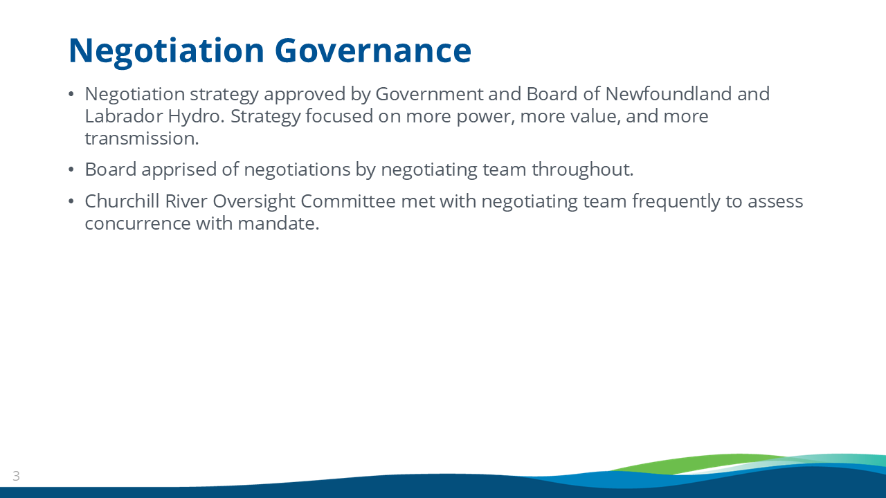 Negotiation Governance